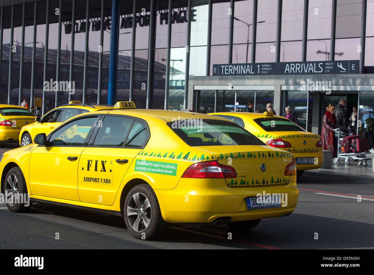 Flughafen, Prag Tschechische Republik Stockfoto