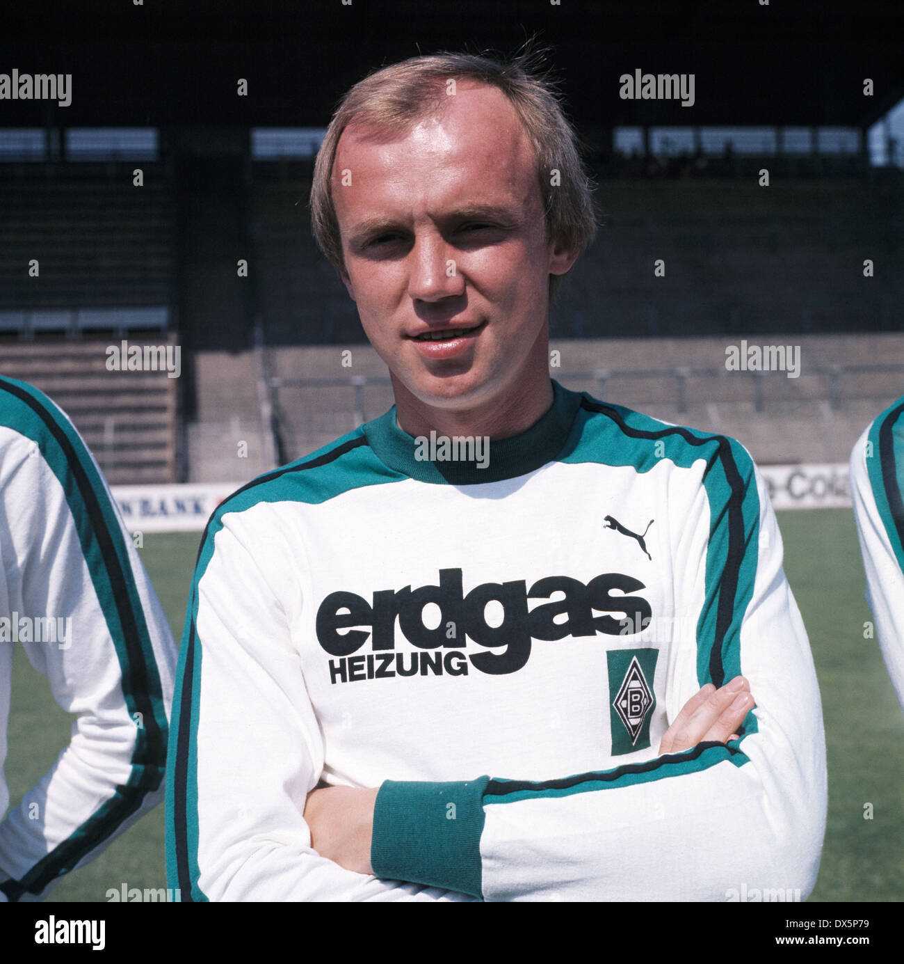 Fußball, Bundesliga, 1976/1977, Borussia Mönchengladbach, Team-Präsentation, Portrait Hans-Jürgen Wittkamp Stockfoto