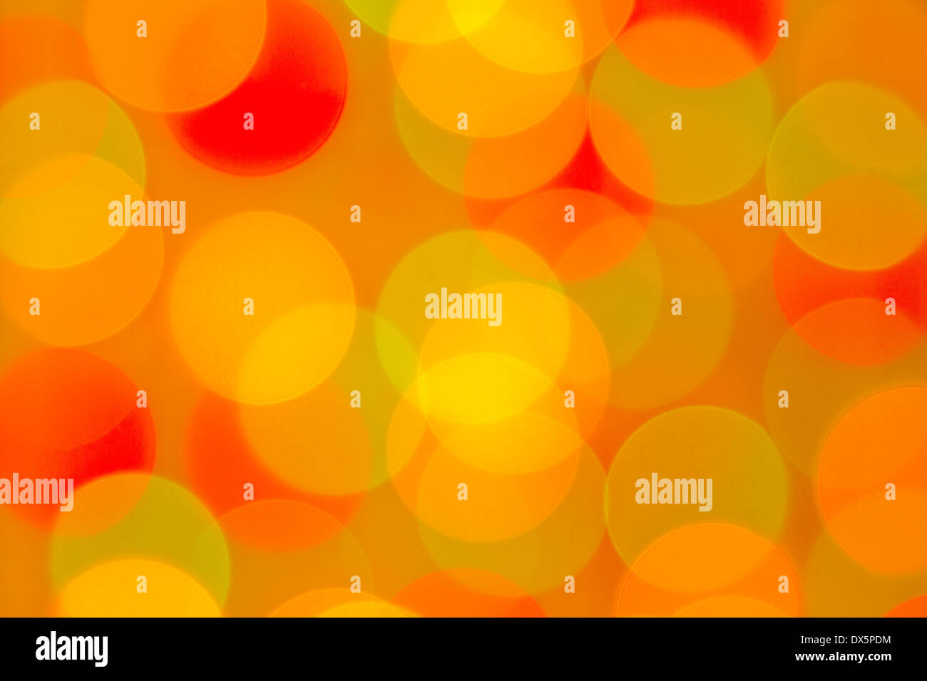 Grüne, gelbe und rote Bokeh lights Stockfoto