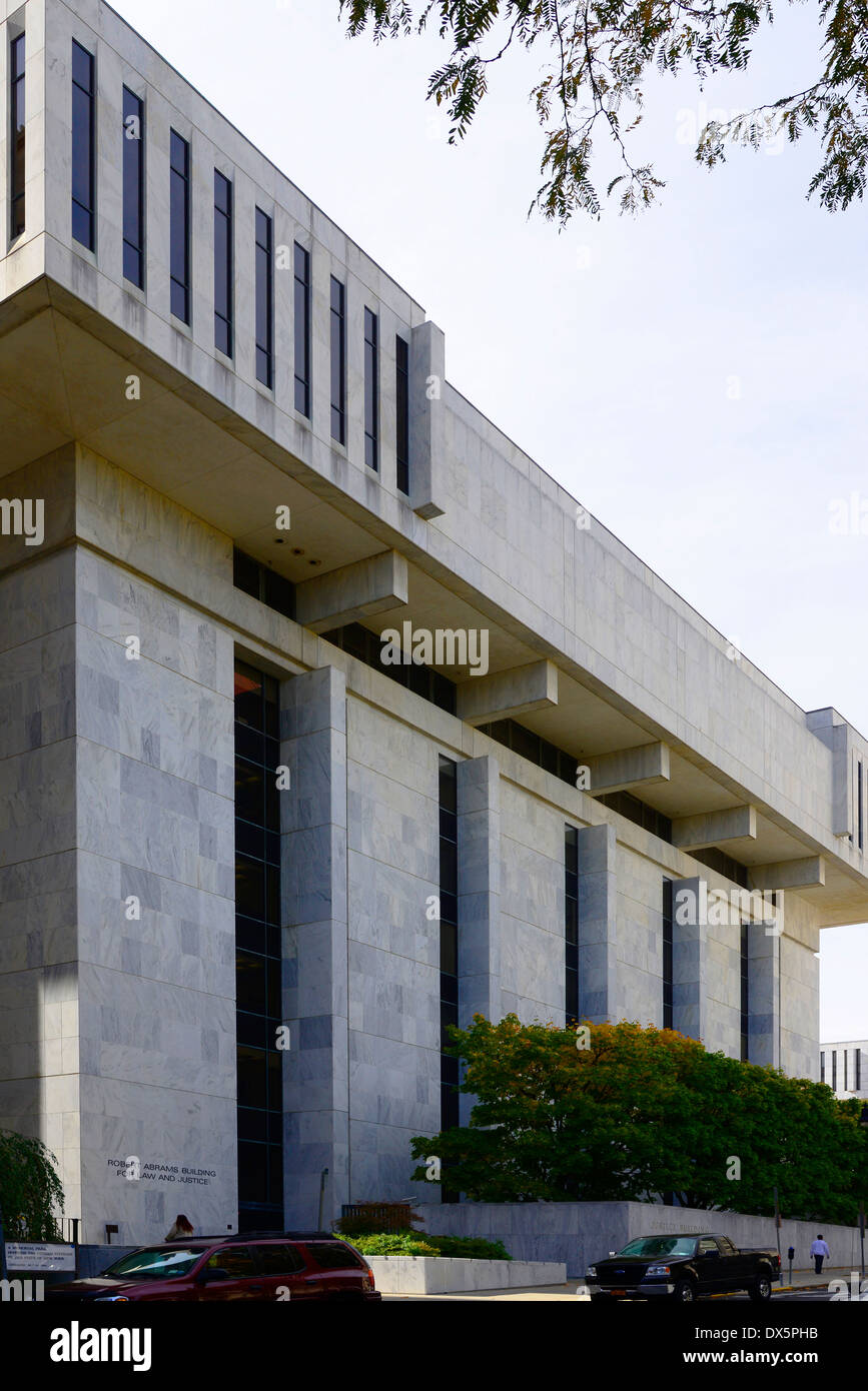 New York State Supreme Court in Albany Robert Abrams Gebäude für Recht und Gerechtigkeit Stockfoto