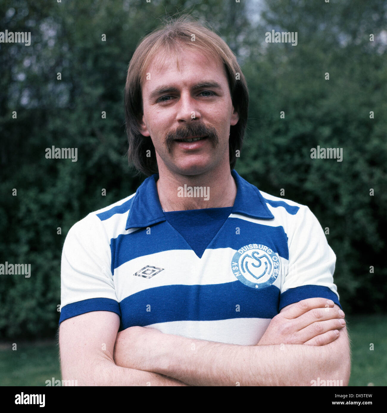 Fußball, Bundesliga, 1977/1978, MSV Duisburg, Team-Präsentation, Porträt Rudolf Seliger Stockfoto