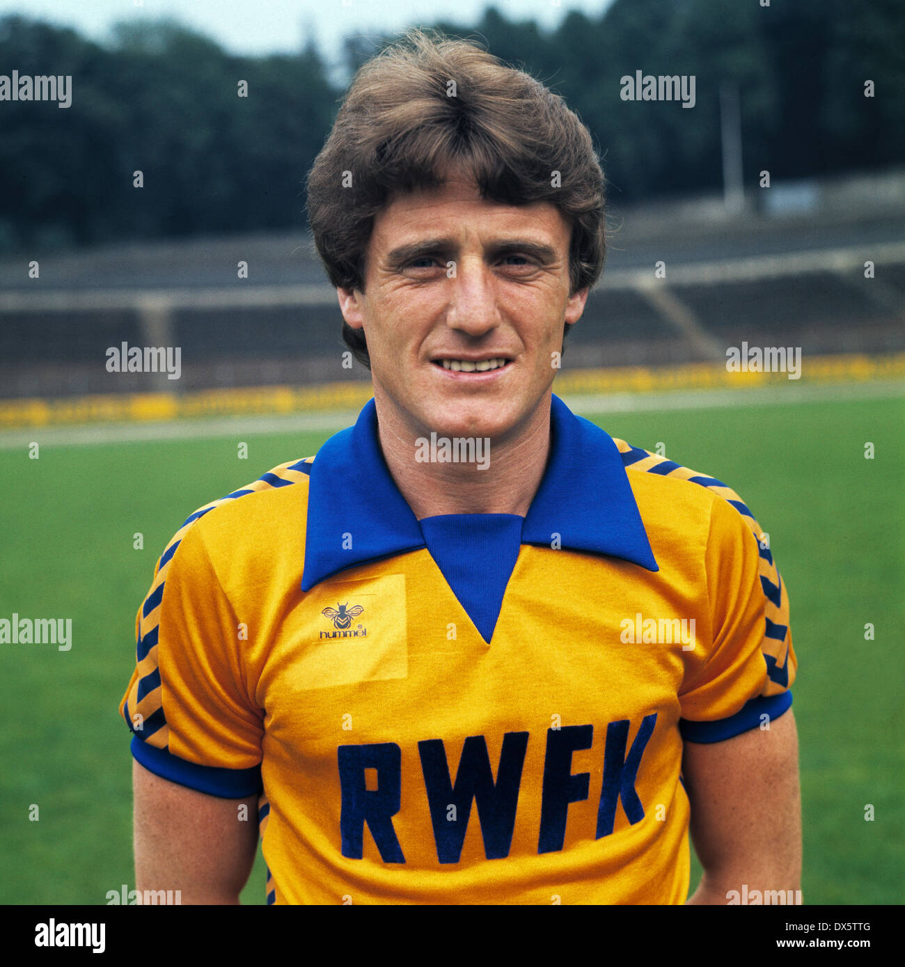 Fußball, 2. Bundesliga Nord 1977/1978, Wuppertaler SV, Team-Präsentation, Porträt Willi Goetz Stockfoto