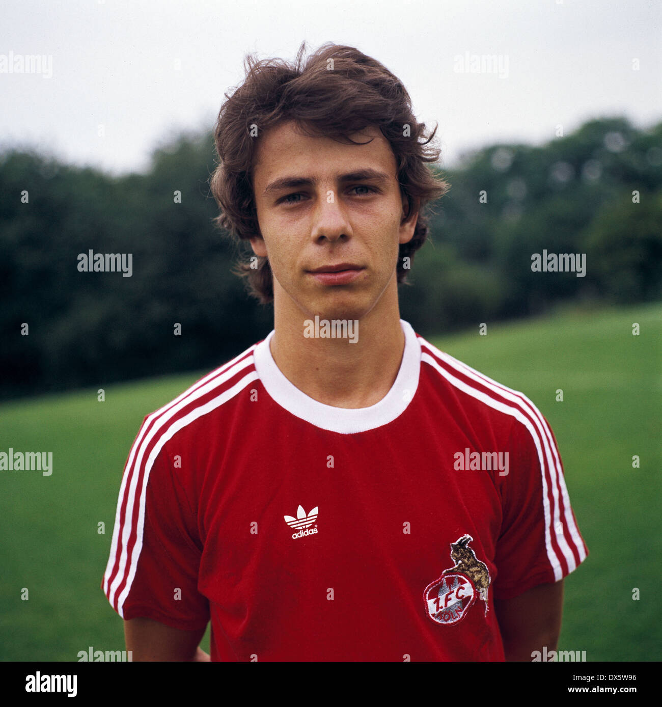 Fußball, Bundesliga, 1977/1978, 1. FC Köln, Team-Präsentation, Porträt Dieter Prestin Stockfoto