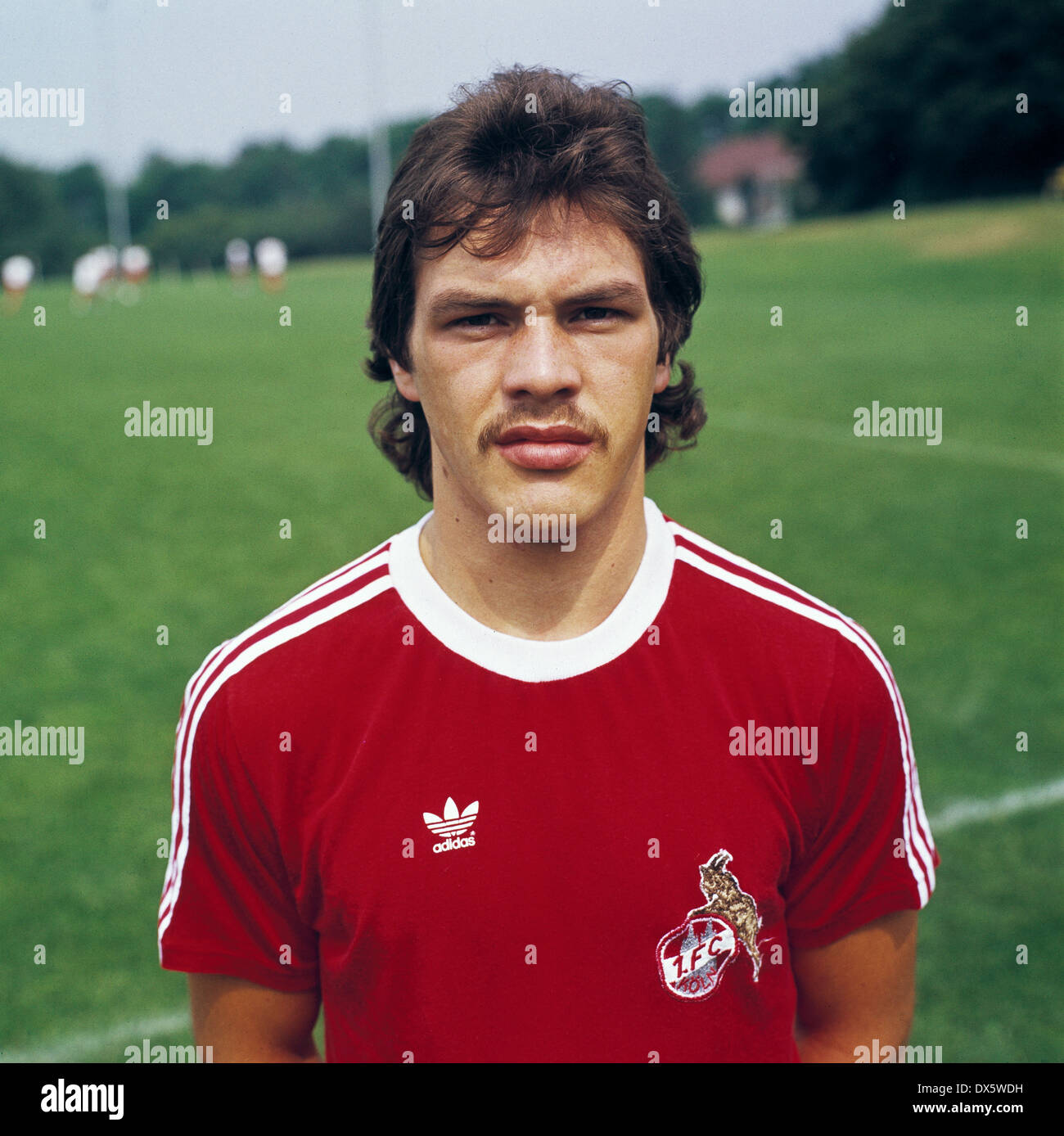 Fußball, Bundesliga, 1977/1978, 1. FC Köln, Team-Präsentation, Porträt Norbert Christian Schmitz Stockfoto