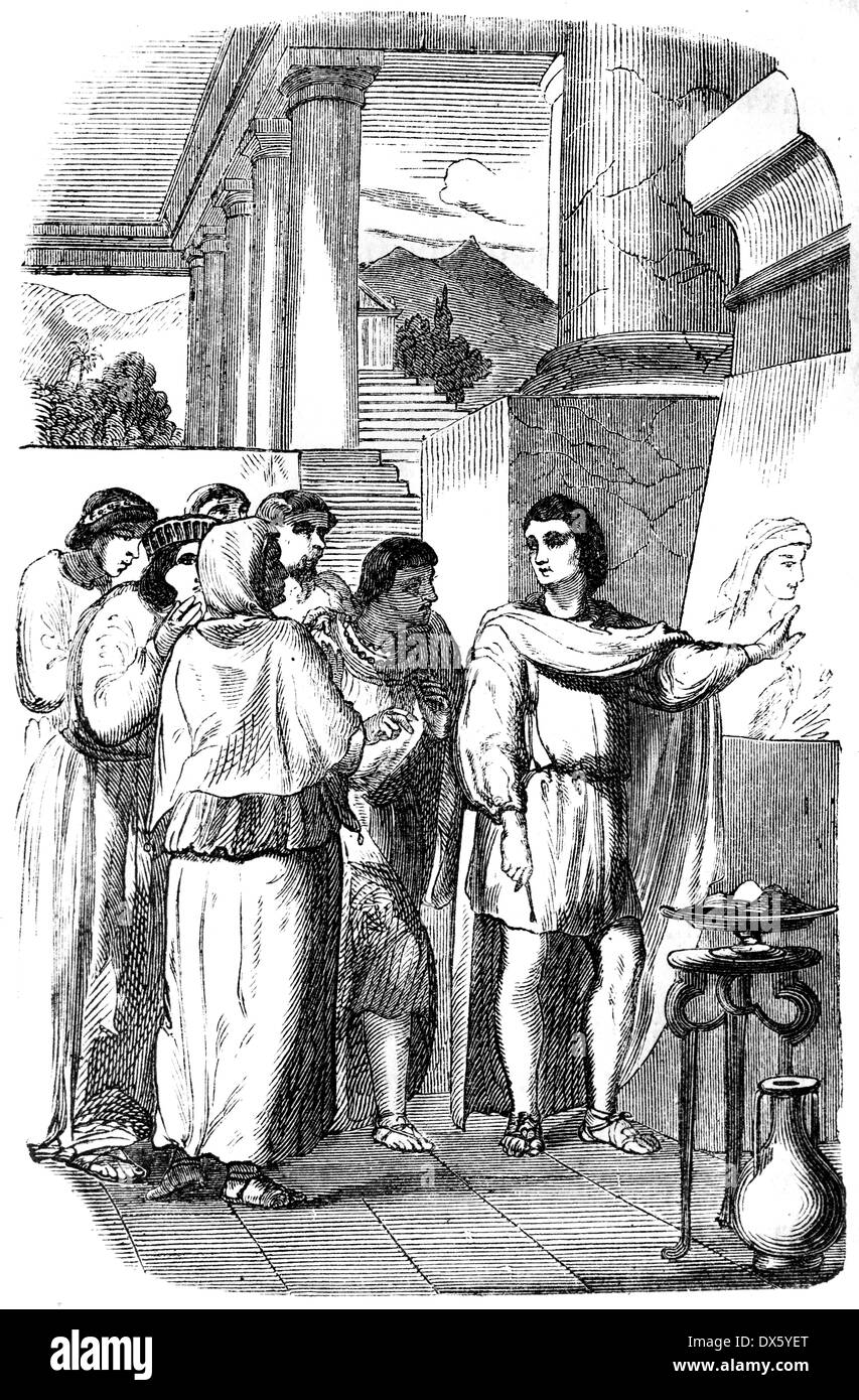Apelles, antiken griechischen Maler, Illustration aus Buch datiert 1878 Stockfoto