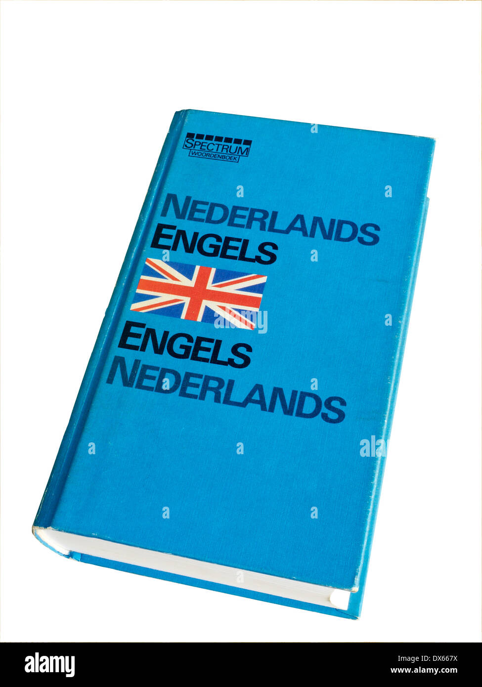 Niederländisch-Englisch Wörterbuch Stockfoto