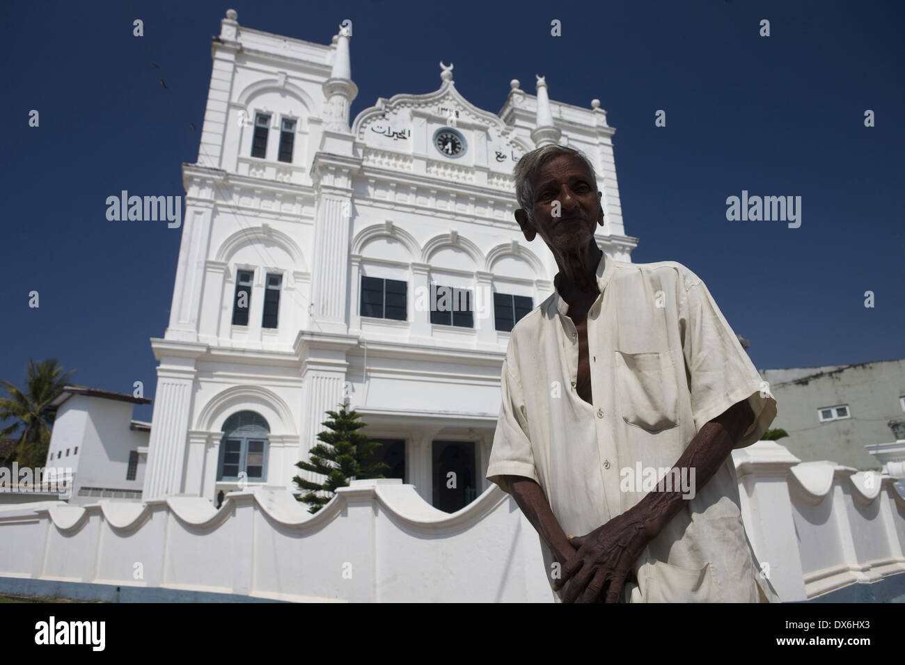 Musselin Moschee, Galle Fort, Sri Lanka Stockfoto