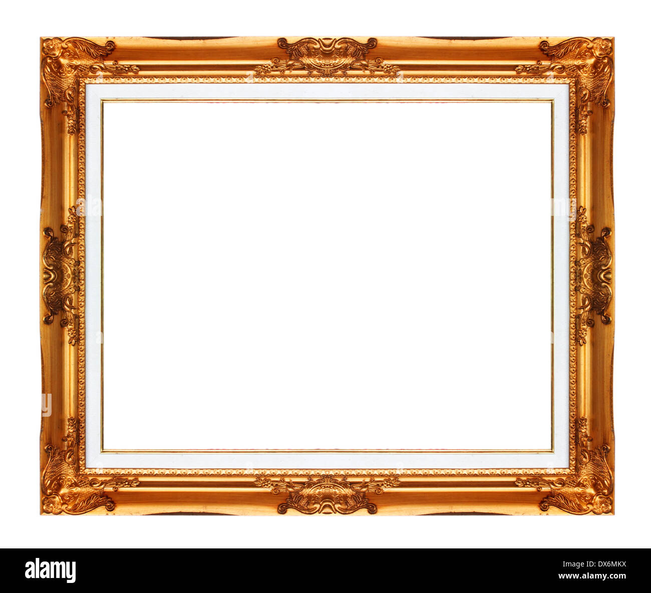 Alt antik Gold Rahmen isoliert dekorative geschnitzt Holz stehen antike  Rahmen isoliert auf weißem Hintergrund Stockfotografie - Alamy