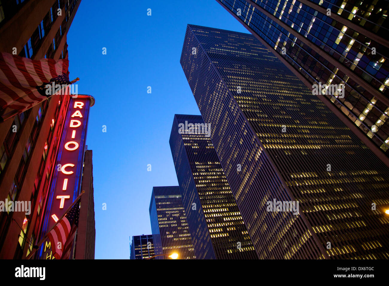 Radio City Music Hall am Rockefeller Center Stockfoto