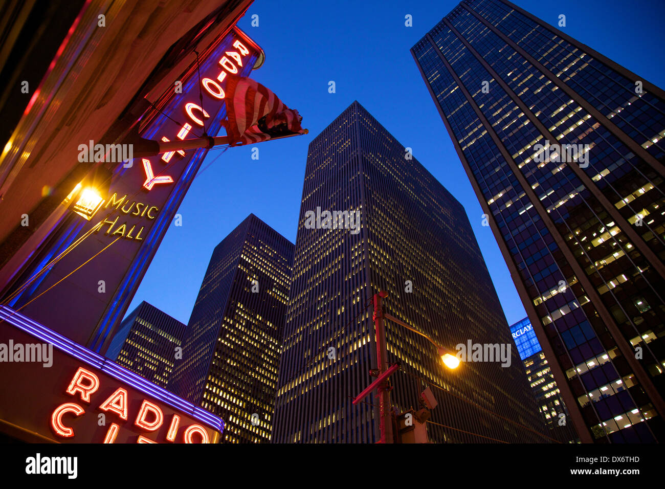 Radio City Music Hall am Rockefeller Center Stockfoto