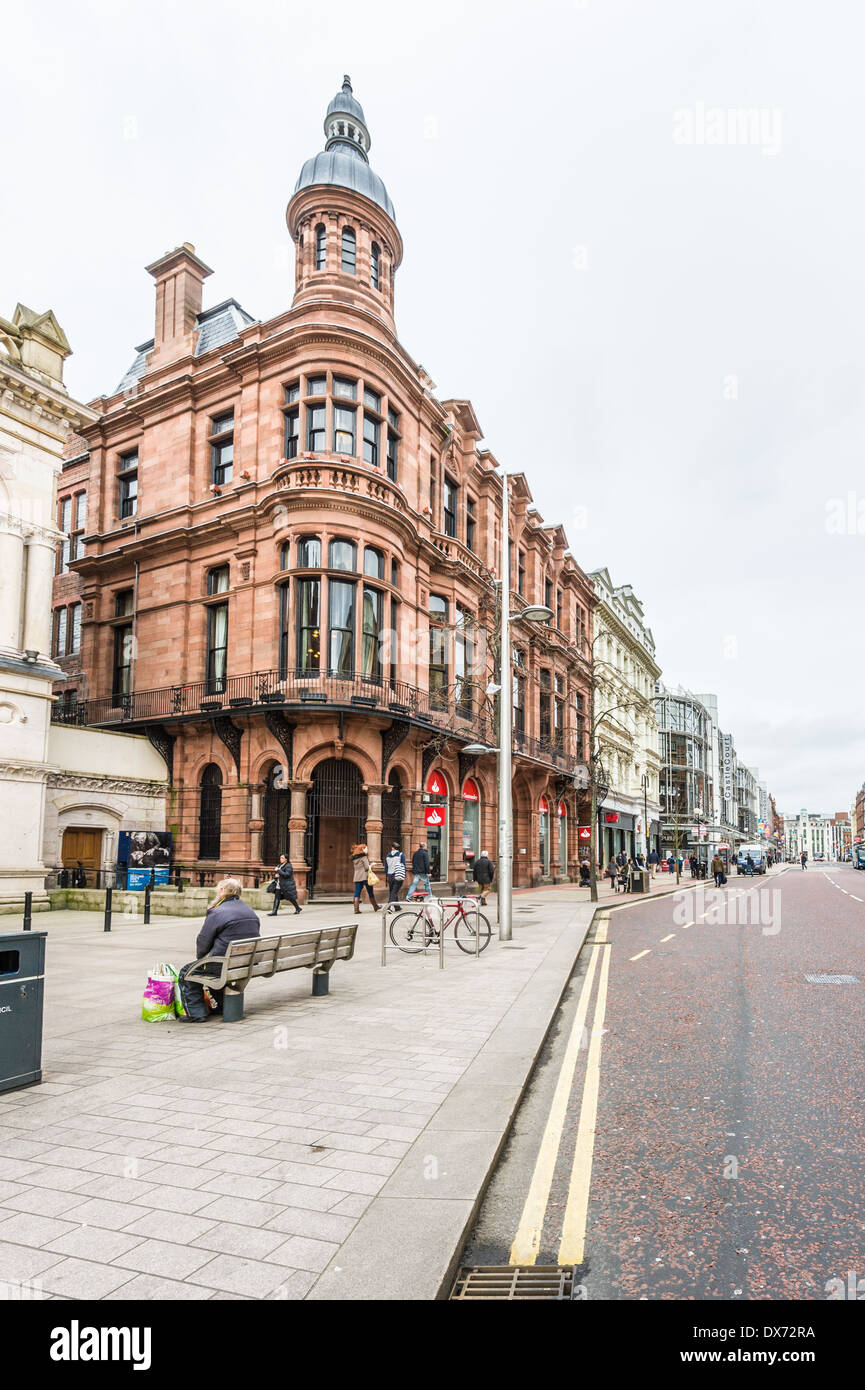 Der rote Sandstein der Ulster Reform Club Gebäude eröffnet im Jahre 1885 im Zentrum von Belfast. Stockfoto