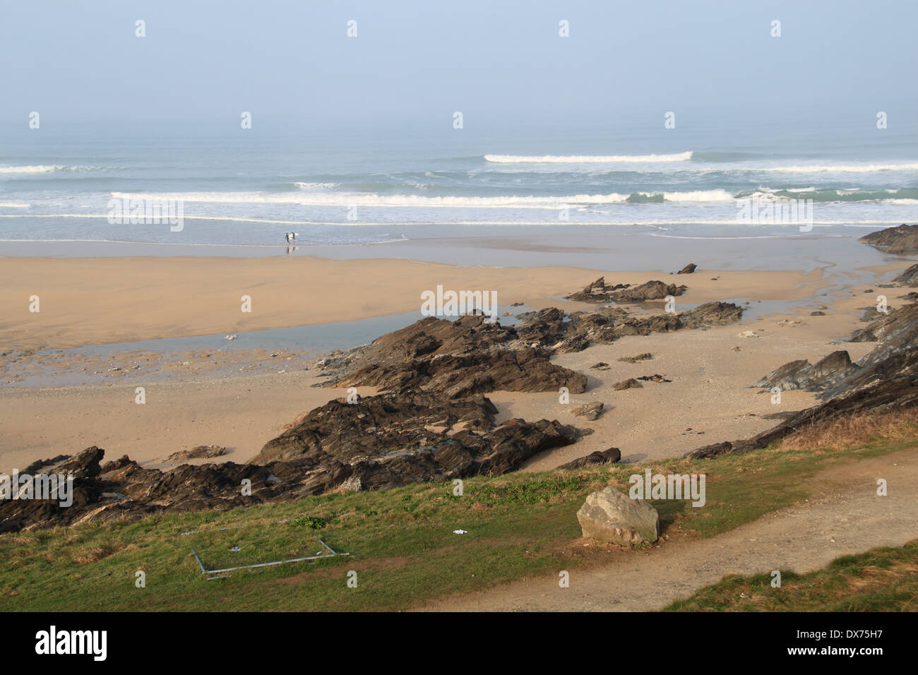Fistral Strand, Newquay, Cornwall, England, Großbritannien, Vereinigtes Königreich, UK, Europa Stockfoto