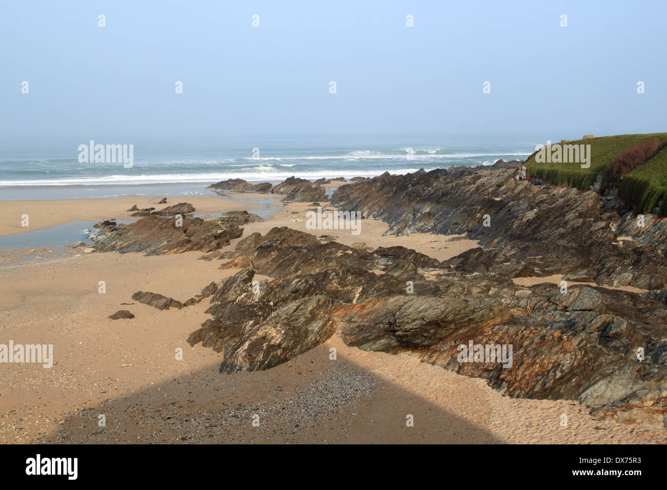 Fistral Strand, Newquay, Cornwall, England, Großbritannien, Vereinigtes Königreich, UK, Europa Stockfoto