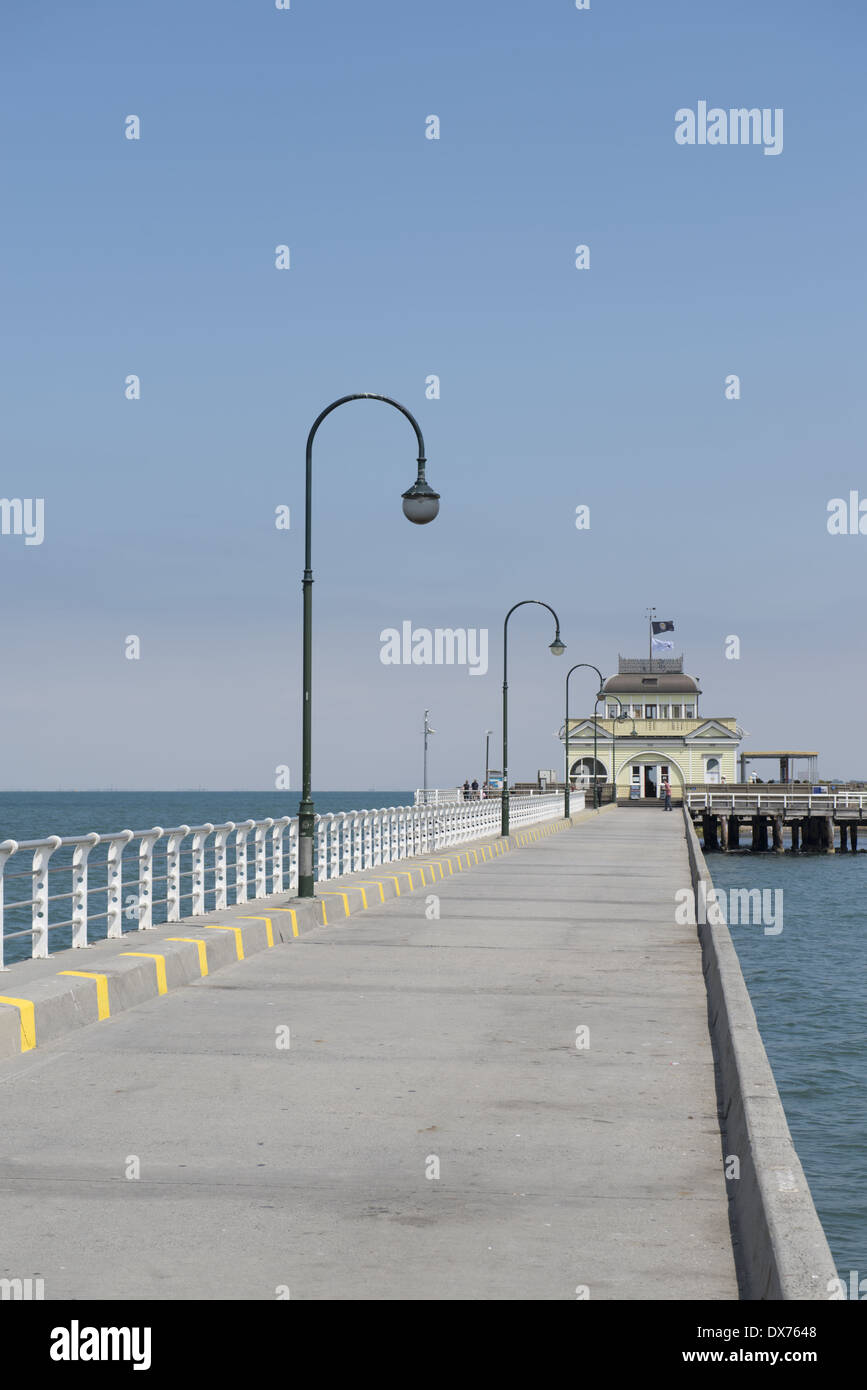 Vorort von St. Kilda, St Kilda Pier. Stockfoto