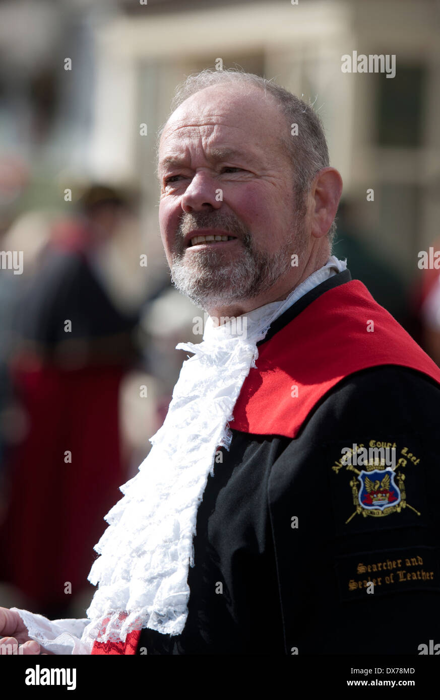 Alcester Court Leet, offizielle Searcher und Versiegelung von Leder, Warwickshire, UK Stockfoto