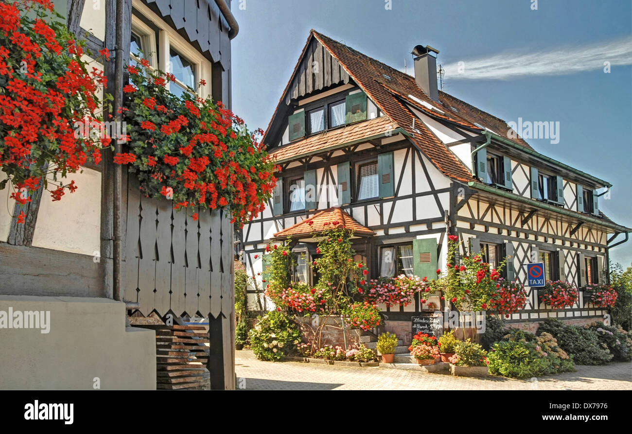 Fachwerk-Dorf Sasbachwalden, Schwarzwald, Deutschland Stockfoto