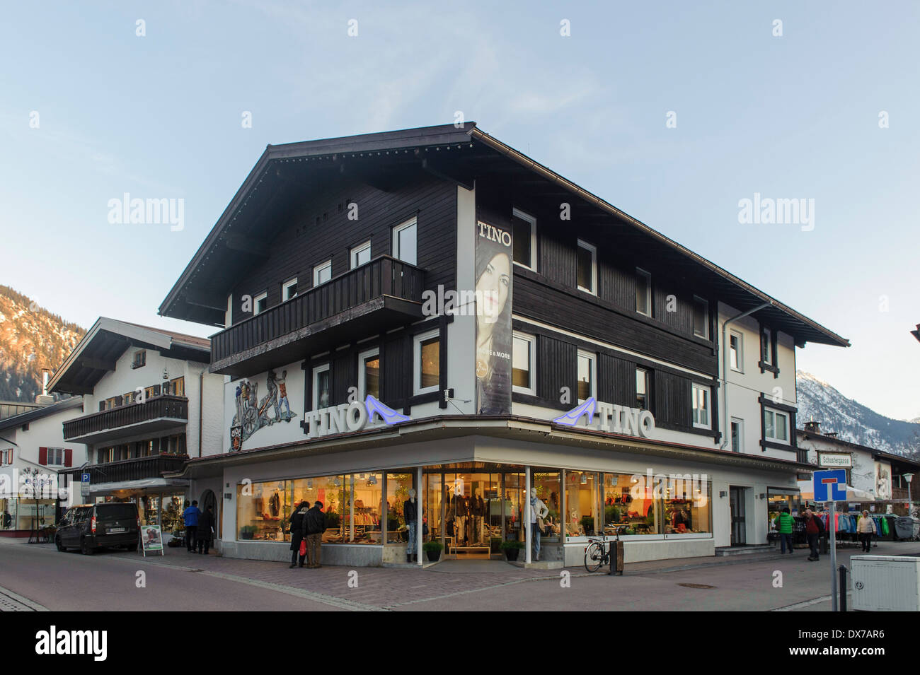 Einkaufszentrum in Oberstdorf, Allgäu, Bayern, Deutschland Stockfoto