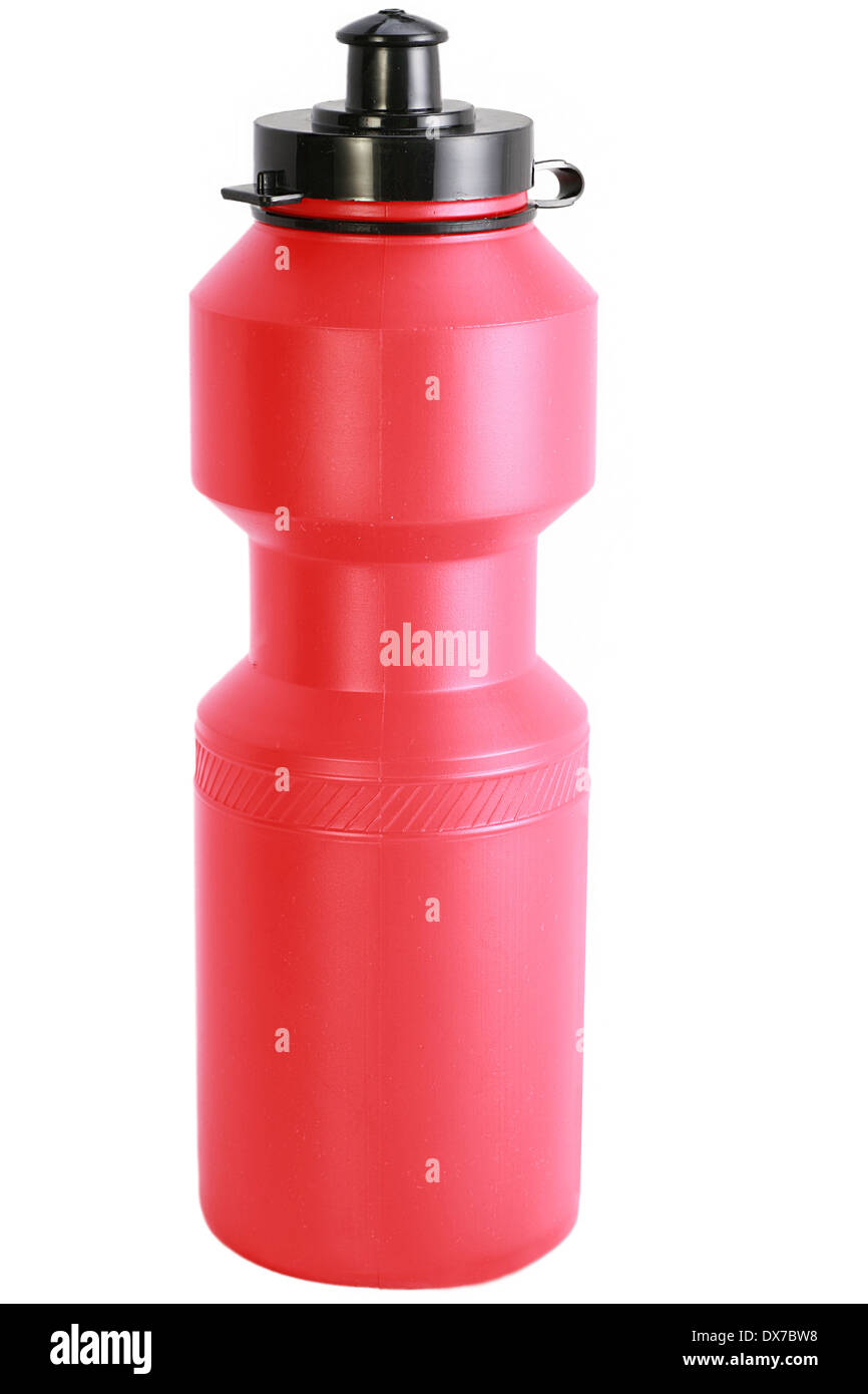 Sport-Flasche isoliert auf weißem Hintergrund Stockfoto