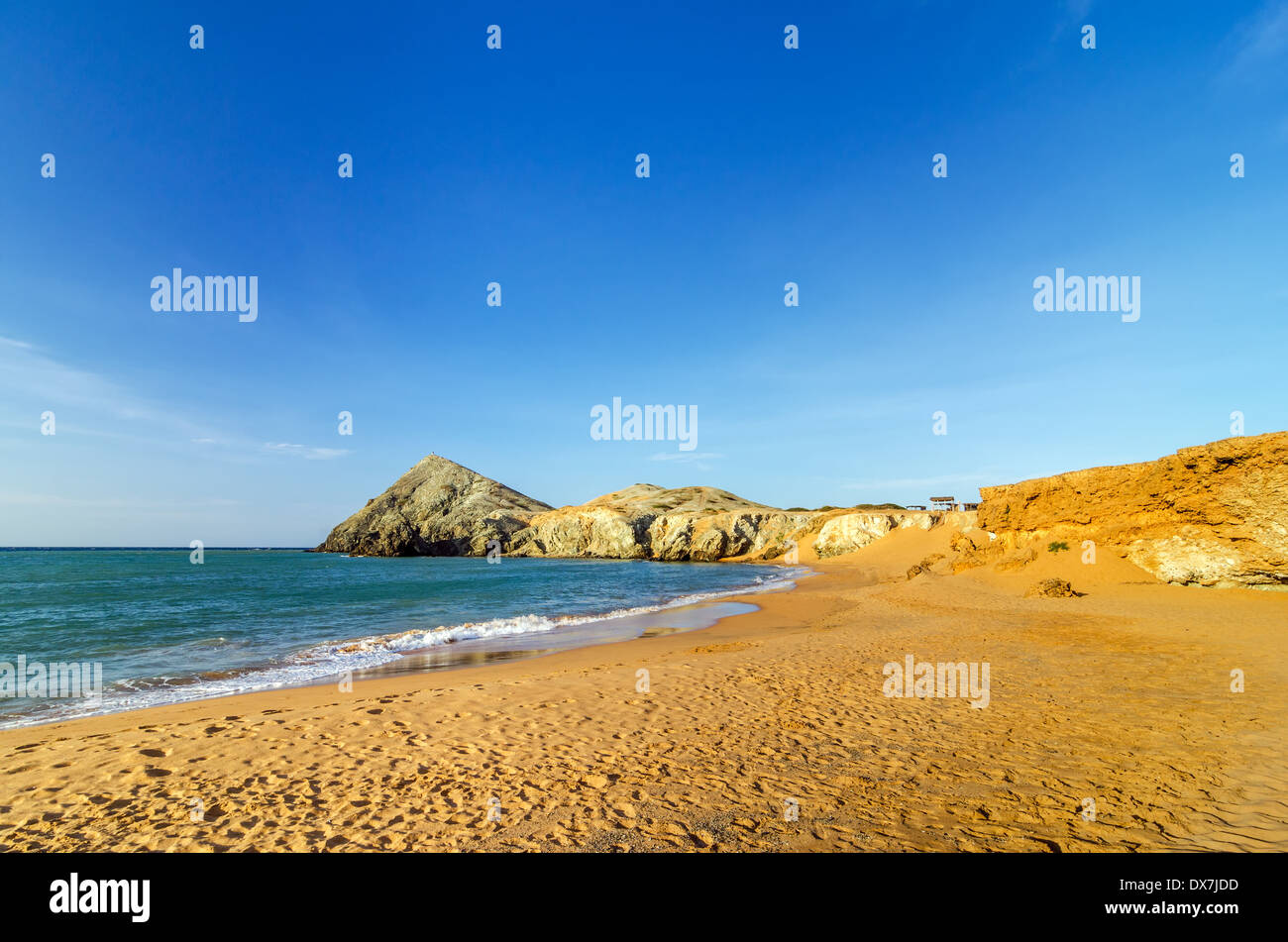 Einsamen Strand in der Nähe von Cabo De La Vela in La Guajira, Kolumbien Stockfoto