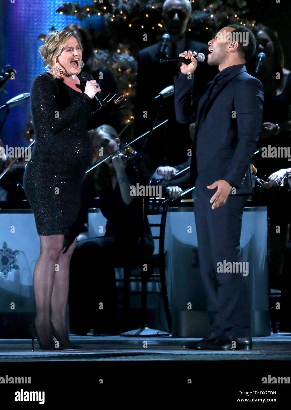 Jennifer Nettles und John Legend 2012 CMA Land Weihnachten bei Bridgestone Arena Nashville, Tennessee - 03.11.12 mit: Jen Stockfoto