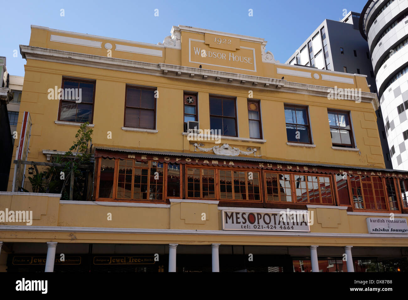 Mesopotamien kurdischen Restaurant und Shisha-Lounge in der Long Street, Kapstadt, Südafrika. Stockfoto