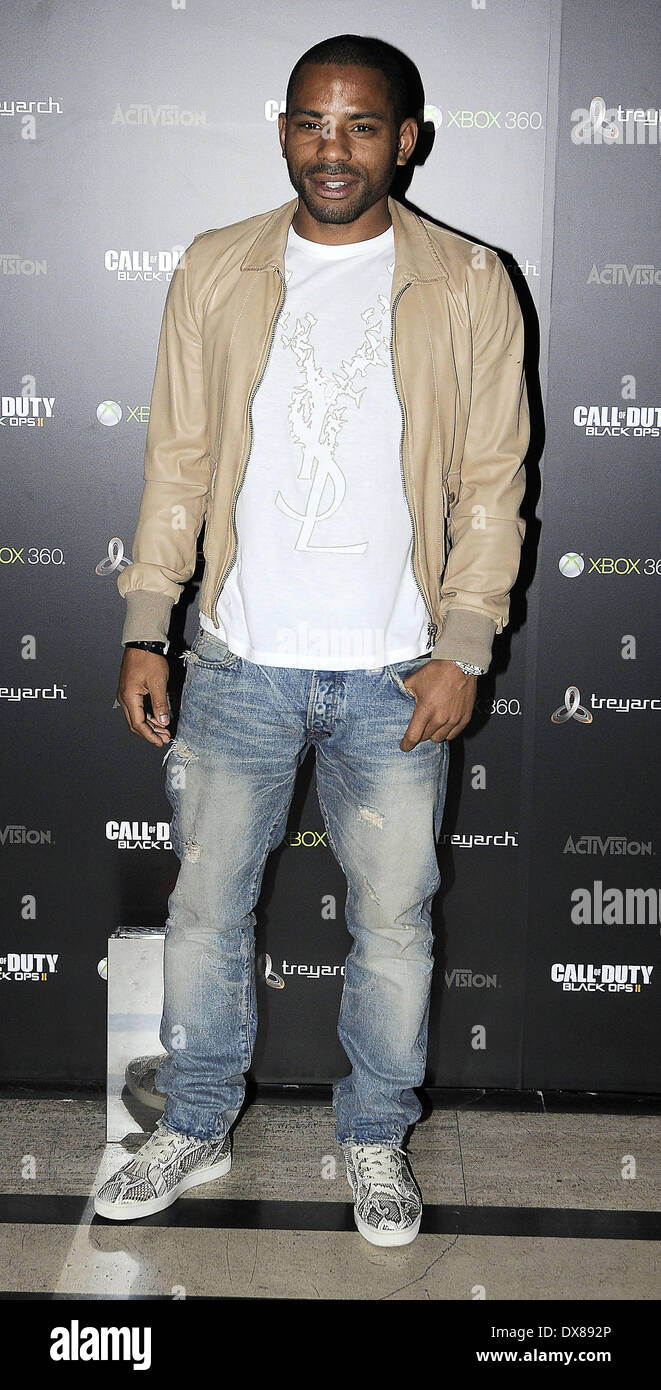 Jason Puncheon, in der Launch-Party für "Call of Duty: Black Ops II" im Bloomsbury Ballroom. London, England - 12.11.12 Featuri Stockfoto