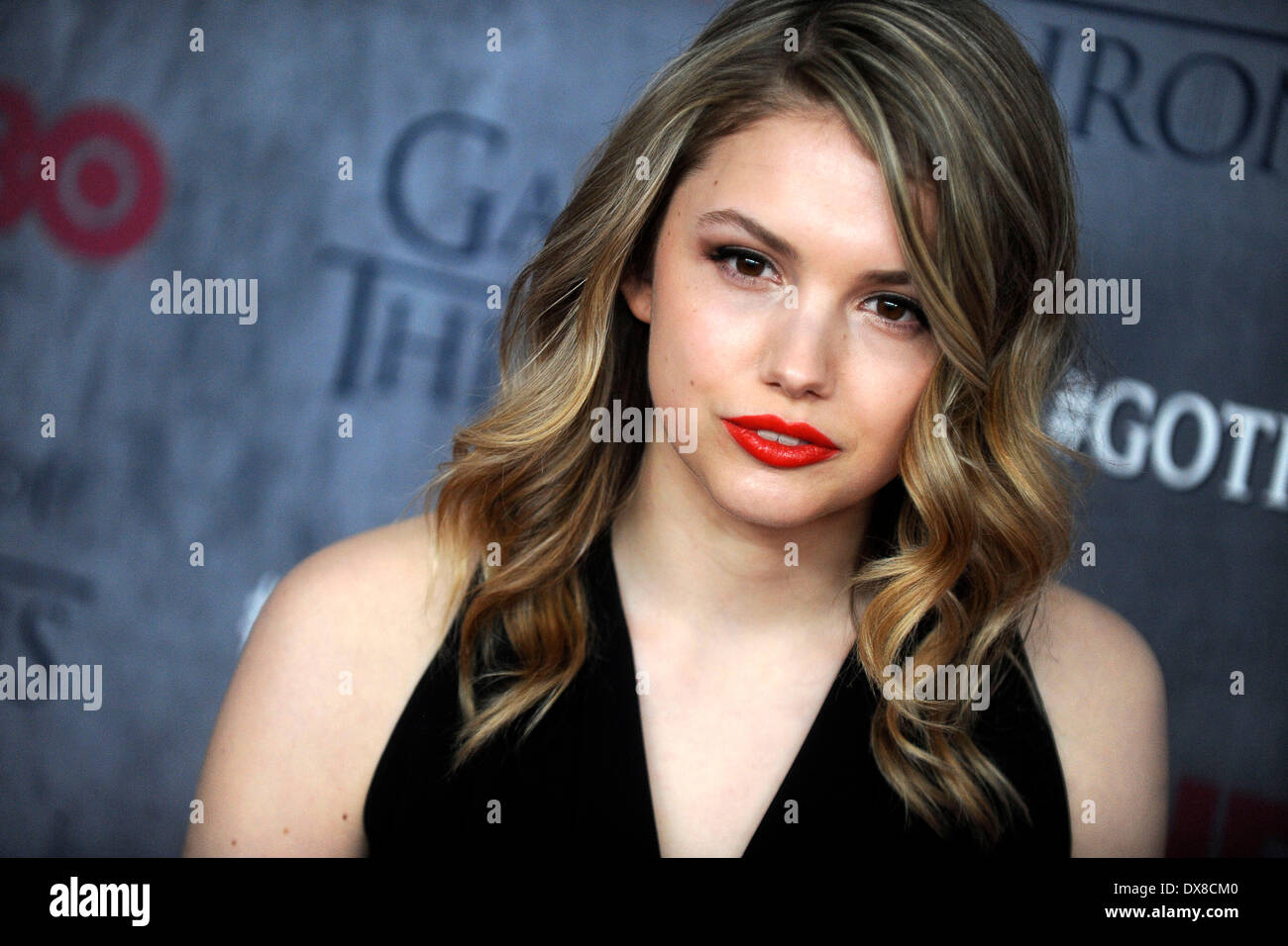 Hannah Murray Teilnahme an der "Game Of Thrones" Staffel 4 premiere Avery Fisher Hall, Lincoln Center am 18. März 2014 in New York City Stockfoto