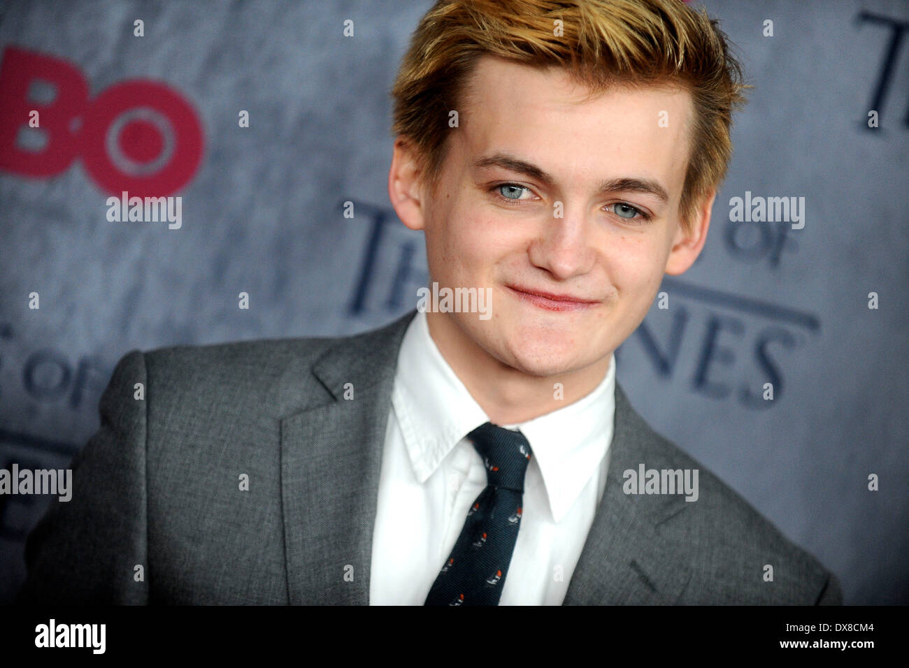 Jack Gleeson Teilnahme an der "Game Of Thrones" Staffel 4 premiere Avery Fisher Hall, Lincoln Center am 18. März 2014 in New York City Stockfoto