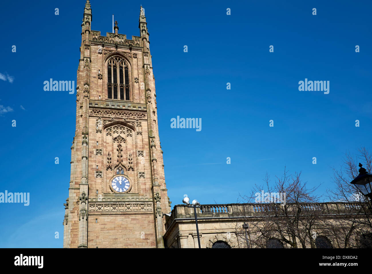 Derby Kathedrale Derbyshire England UK Stockfoto