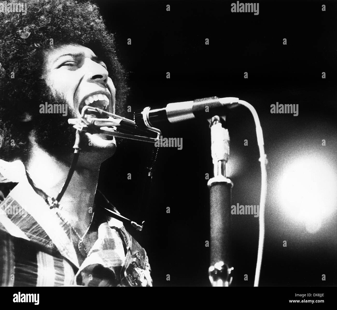 Ray Dorset durchführen mit Mungo Jerry auf dem Reading Festival, England, Freitag, 11. August - Sonntag, 13. August 1972 Stockfoto