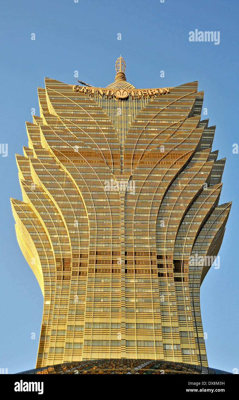 Gran Lisboa Casino Macau China Stockfoto