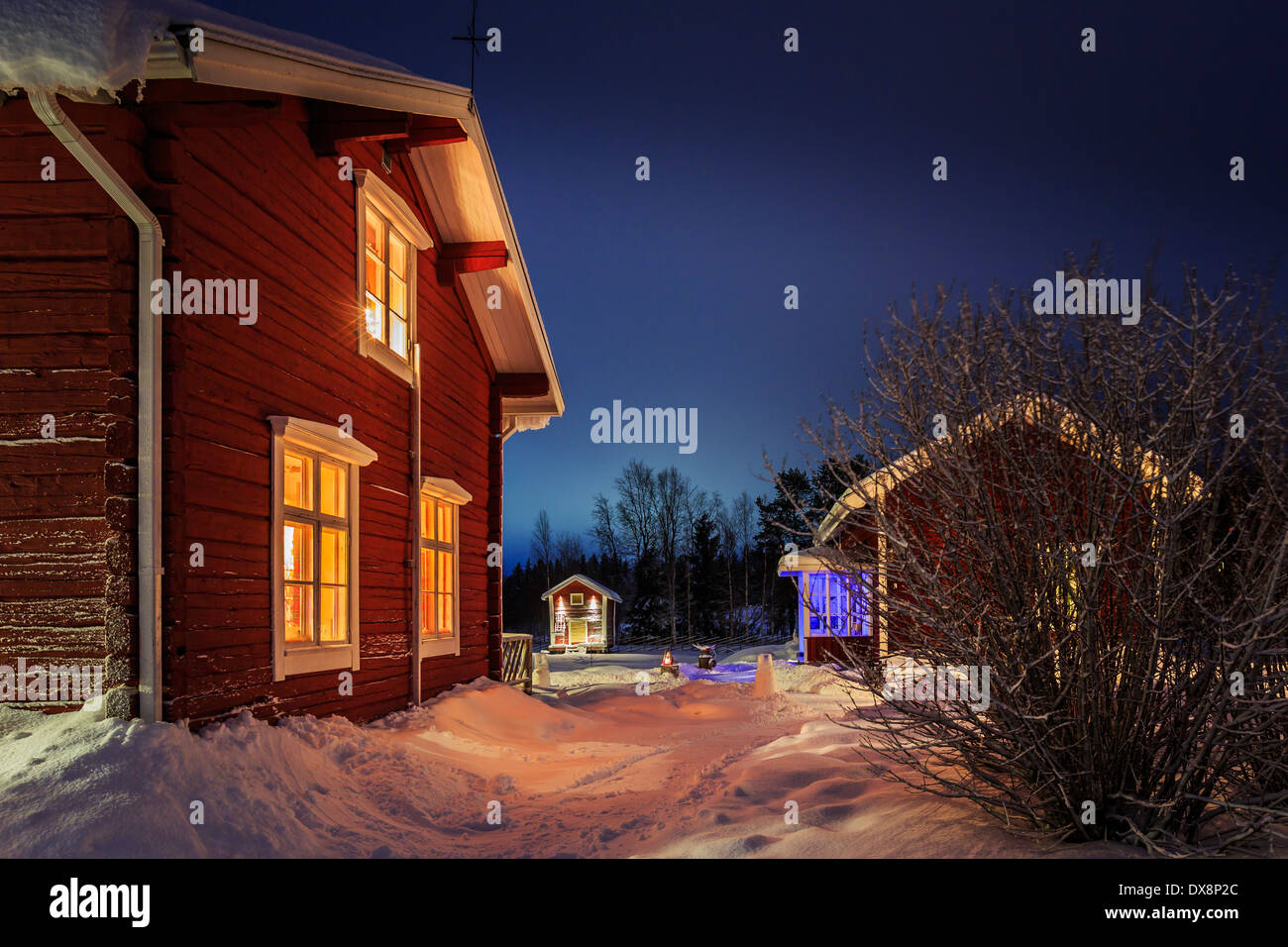 Wardshuset Guest House, Kangos, Lappland, Schweden Stockfoto