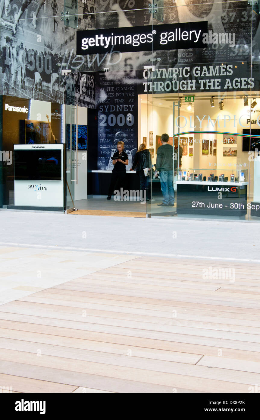 GettyImages Galerie Haustür, Westfield Stratford City Stockfoto