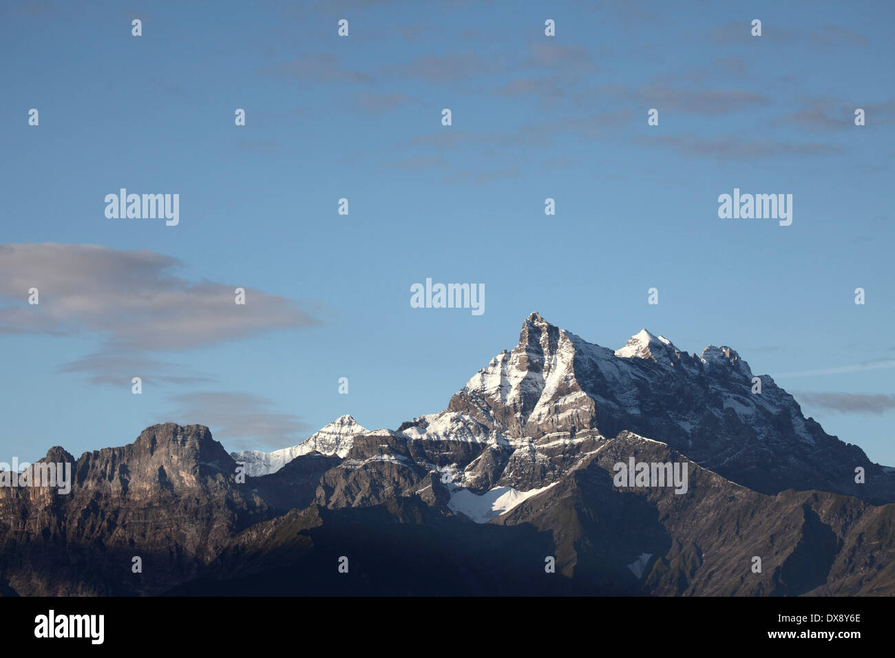 Der Multi-bezwang Dents du Midi Berg der Schweiz. Stockfoto