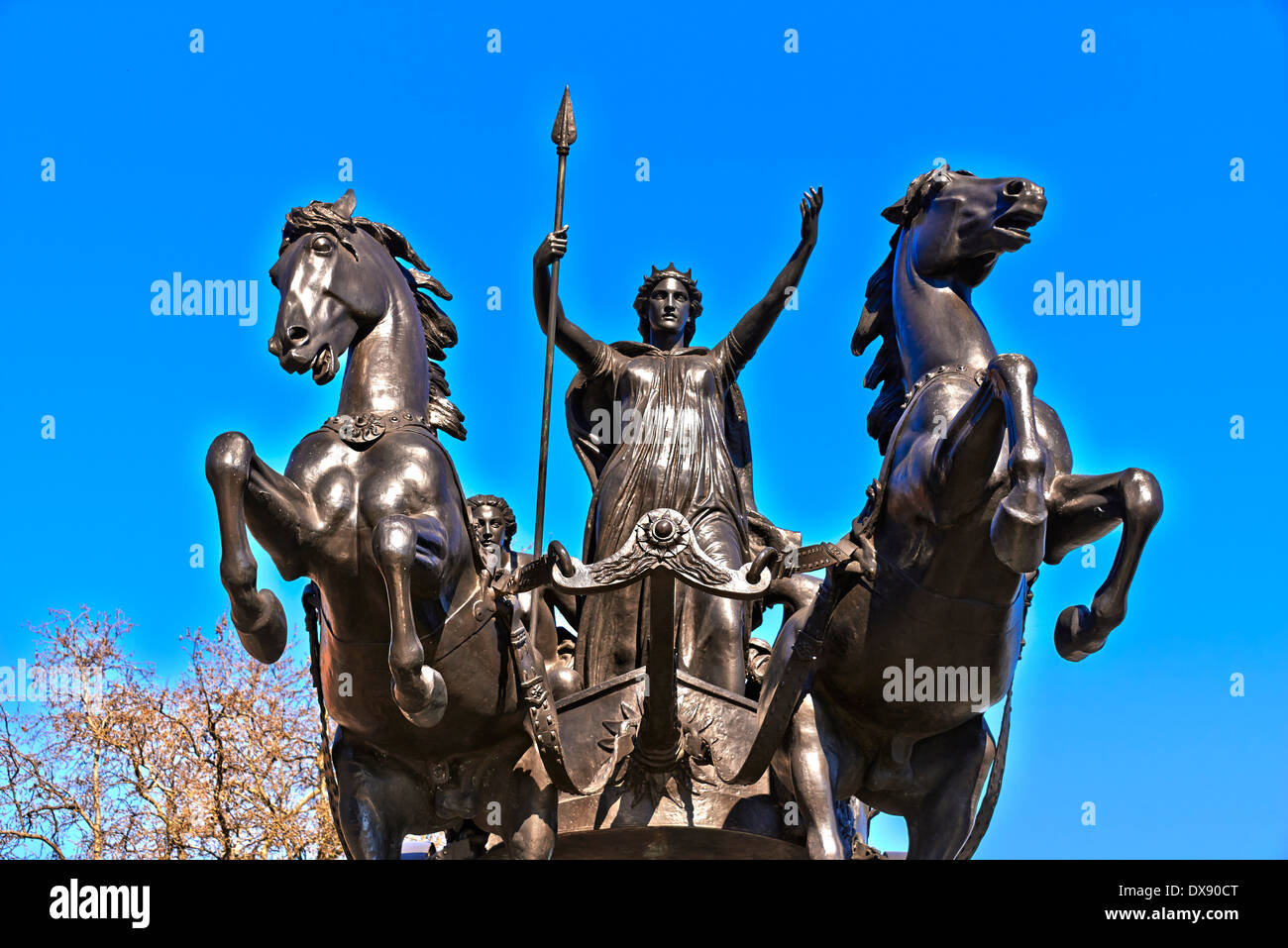 Boadicea und bekannt in Walisisch als Buddug (Anzeige 60 oder 61) war Königin des Stammes britische Icener Stockfoto