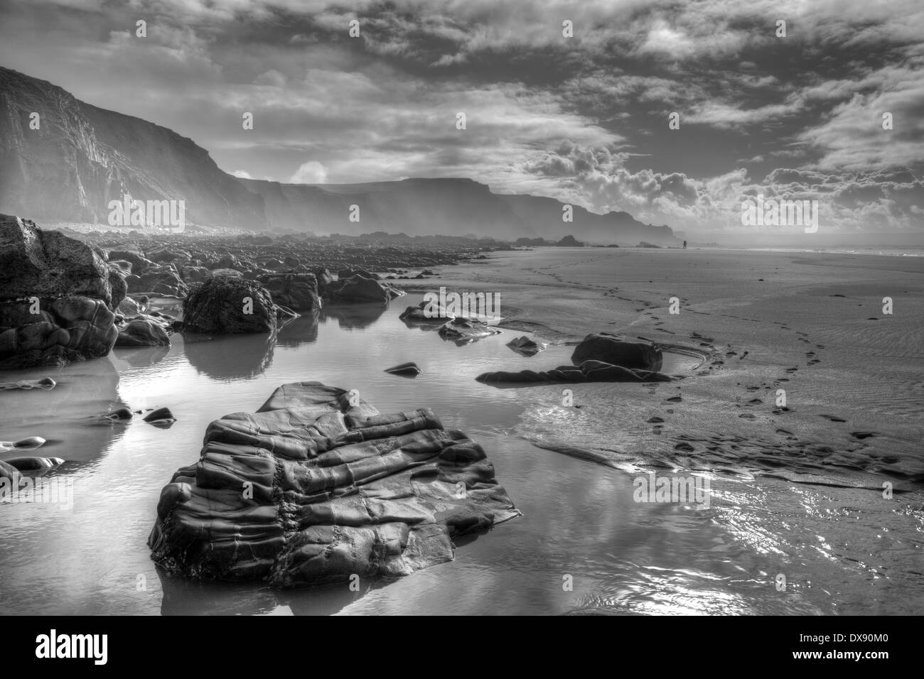 Sandymouth Strand, Bude. Cornwall Stockfoto