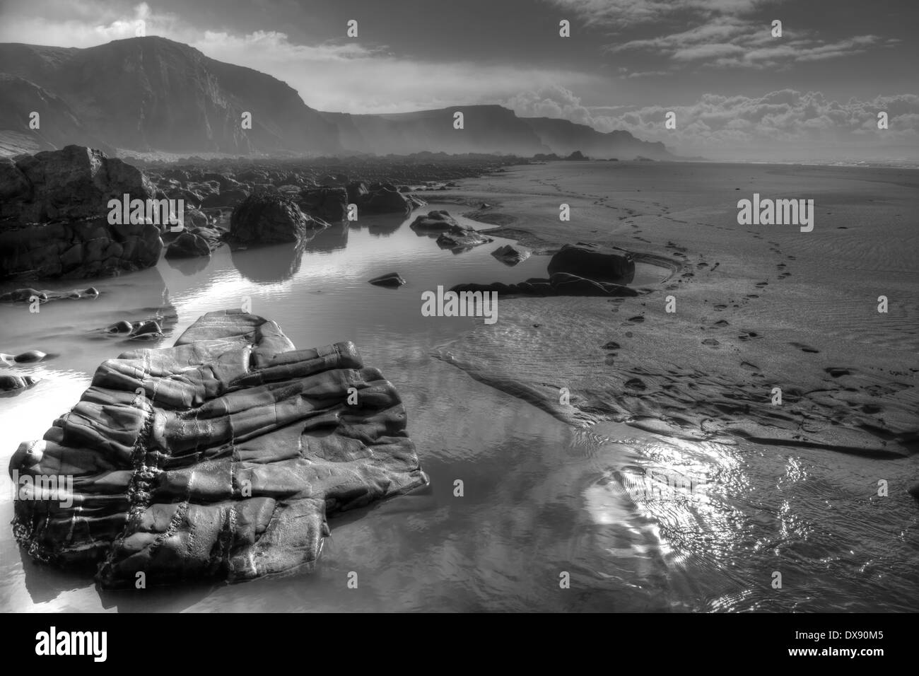 Sandymouth Strand, Bude. Cornwall Stockfoto