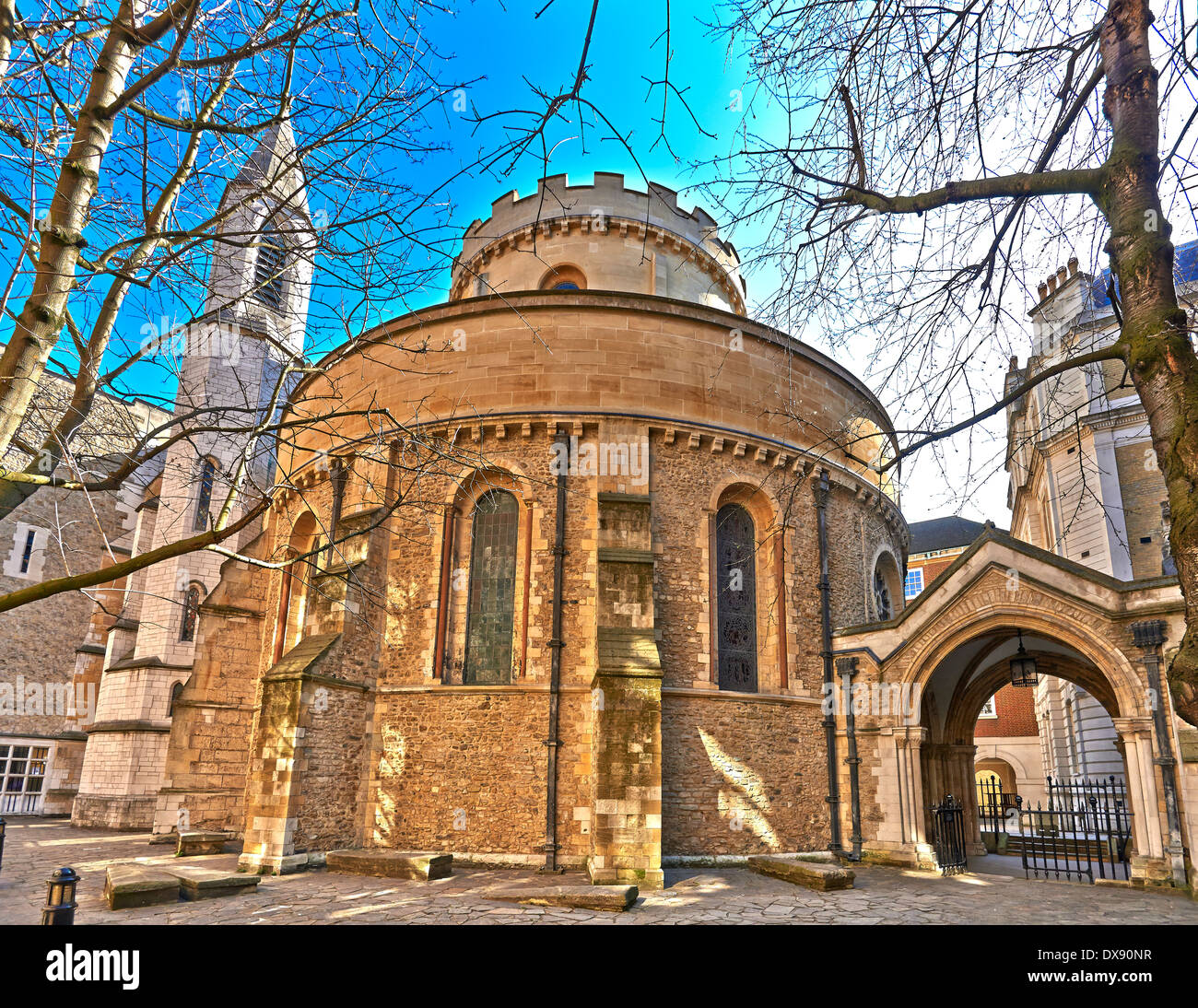 Die TempelKirche ist eine Ende des 12. Jahrhunderts in London befindet