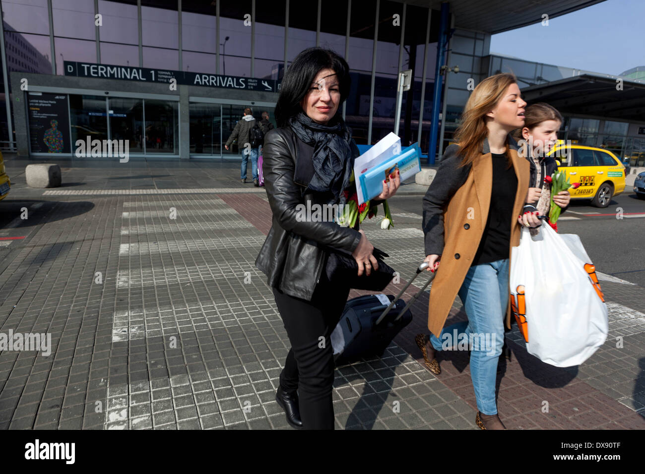 Flughafen Prag, Tschechische Republik Stockfoto