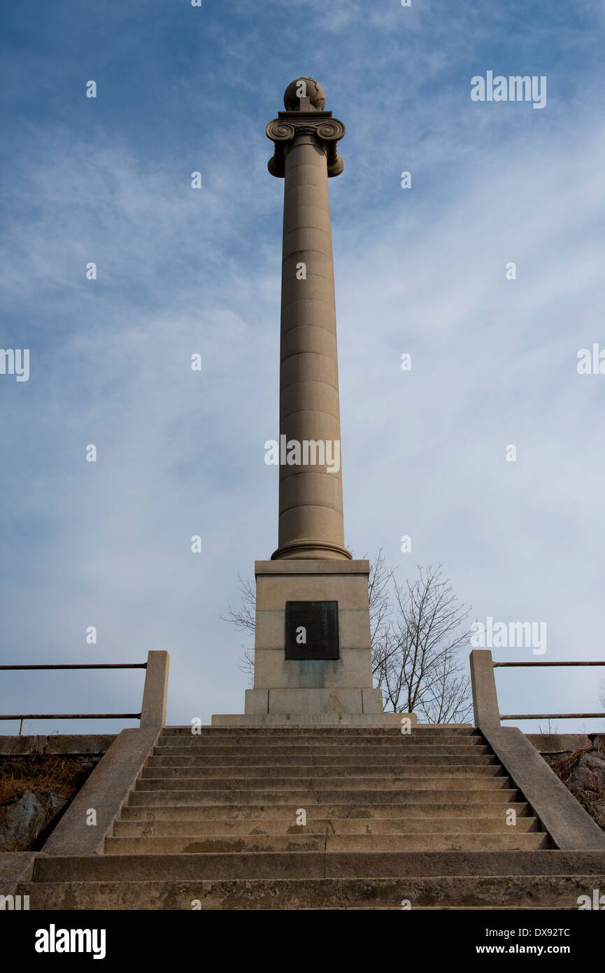 USA West Virginia WV Shepherdstown James Rumsey Denkmal - US-amerikanischer Maschinenbau-Ingenieur Stockfoto