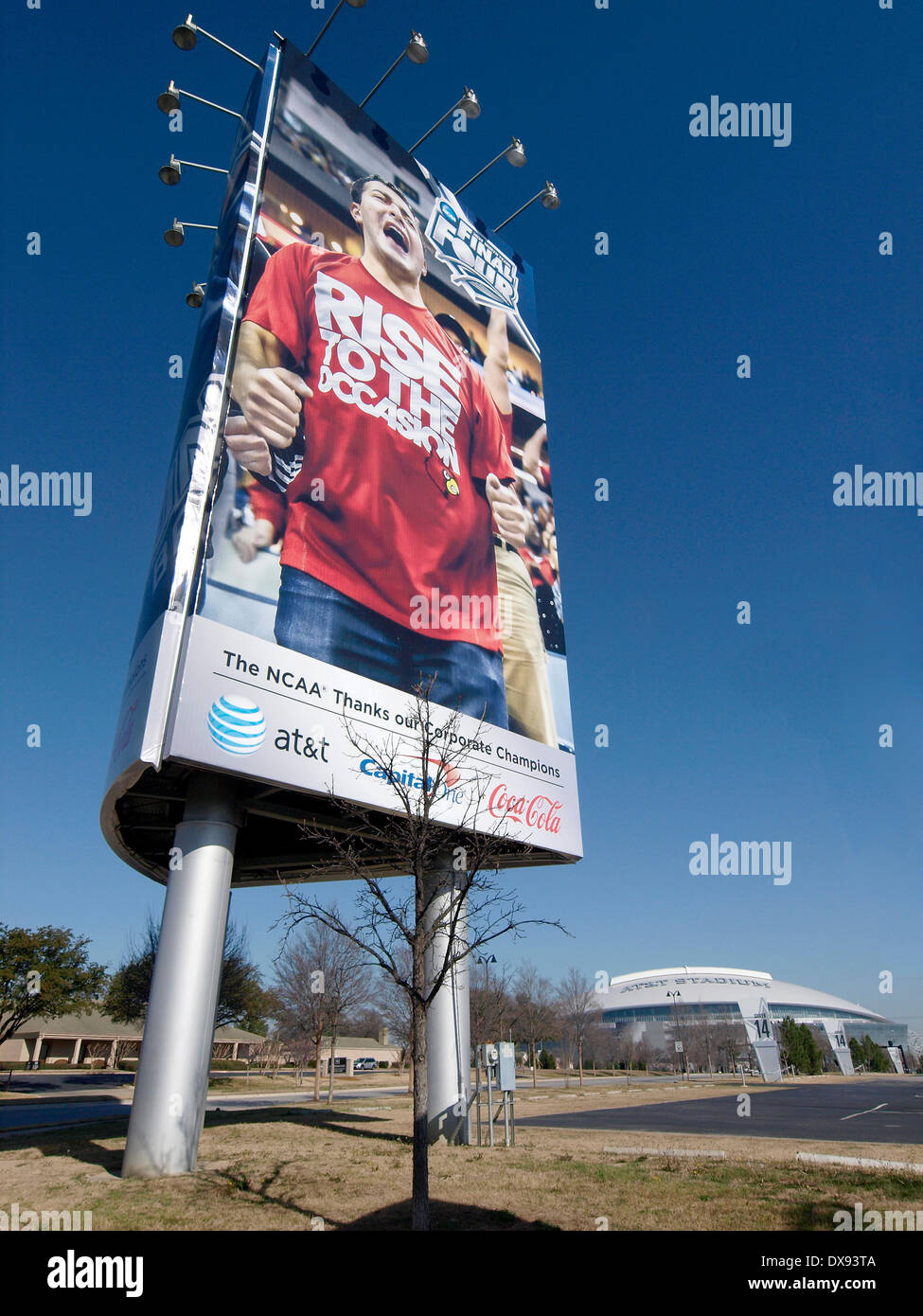 Arlington, TX, USA. 20. März 2014. Frühjahr 2014 wird voll von Ereignissen in Nord-Texas. Alle Hotels sind bereits gebucht für das erste Wochenende im April, wenn die NCAA Final Four Basketball-Turnier in Arlington stattfindet. Bildnachweis: J. G. Domke/Alamy Live-Nachrichten Stockfoto