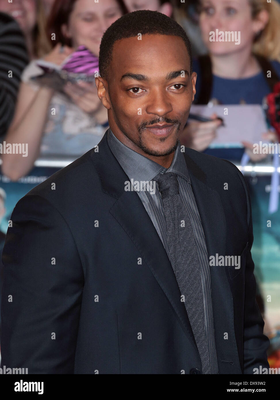 London, UK, 20. März 2014 Anthony Mackie kommt bei der britischen Premiere von Captain America: The Winter Soldier im Vue Kino im Westfield Shopping Centre in London Credit: MRP/Alamy Live News Stockfoto