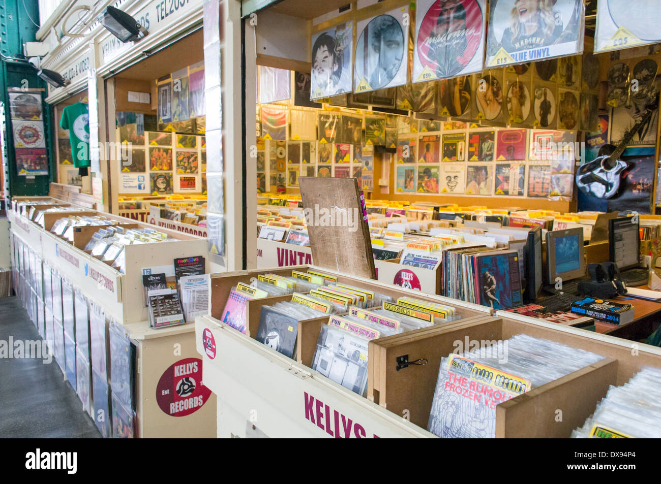 Kellys Records, Cardiff Markthalle Stockfoto