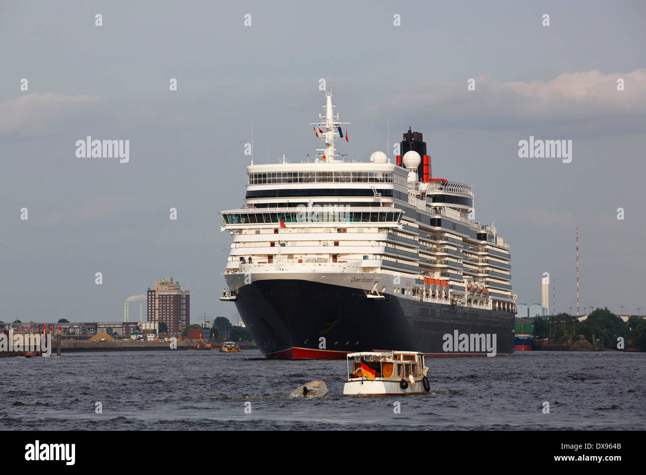 Kreuzfahrtschiff Queen Elizabeth Stockfoto