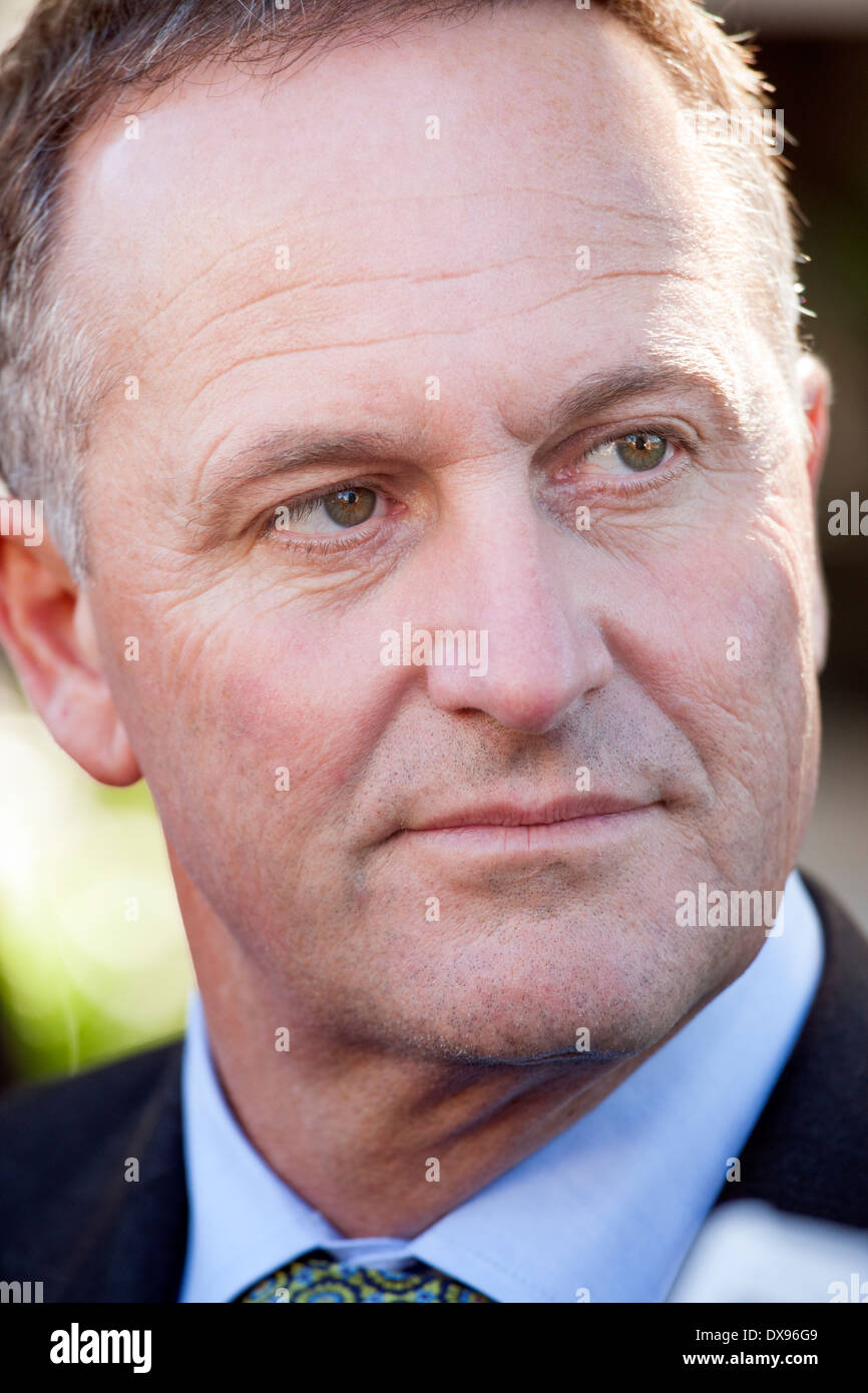 John Key, neuseeländischer Politiker, 38. Premierminister von Neuseeland. Stockfoto