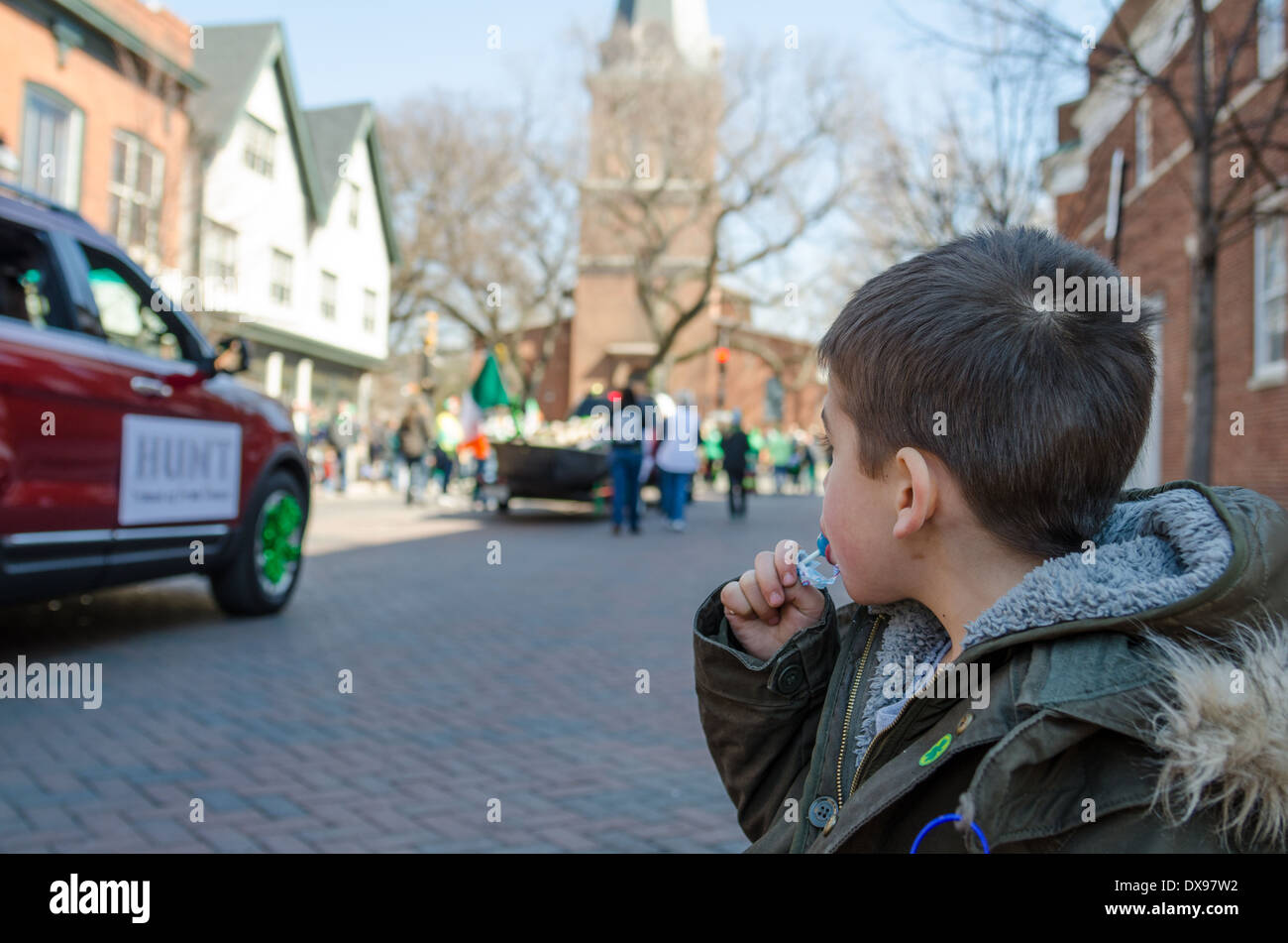 St. Patricks Day Parade in Annapolis, Maryland Stockfoto