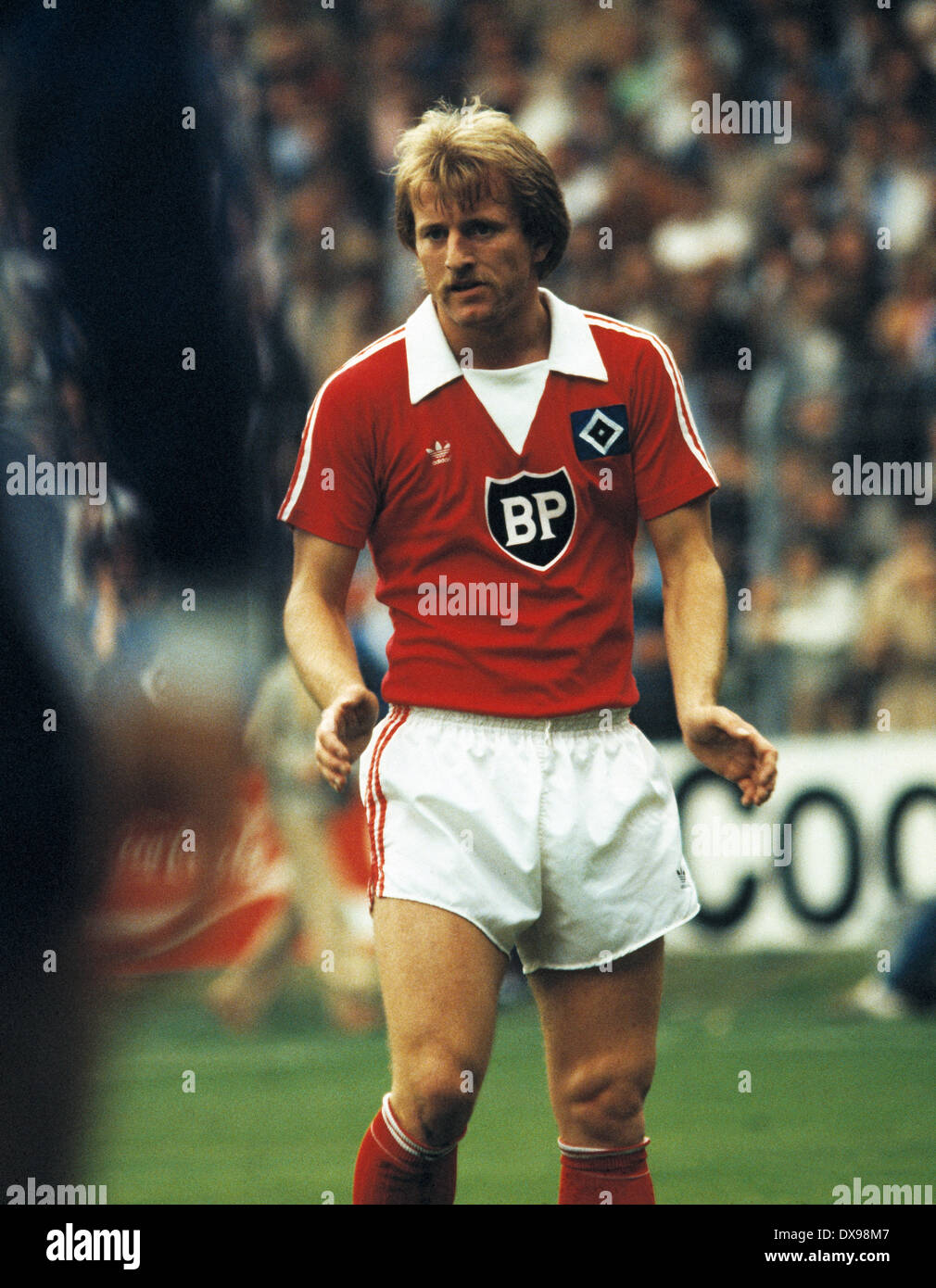 Fußball, Bundesliga, 1979/1980, Ruhrstadion, VfL Bochum vs. Hamburger SV 0:3, Szene des Spiels, Caspar Memering (HSV) Stockfoto