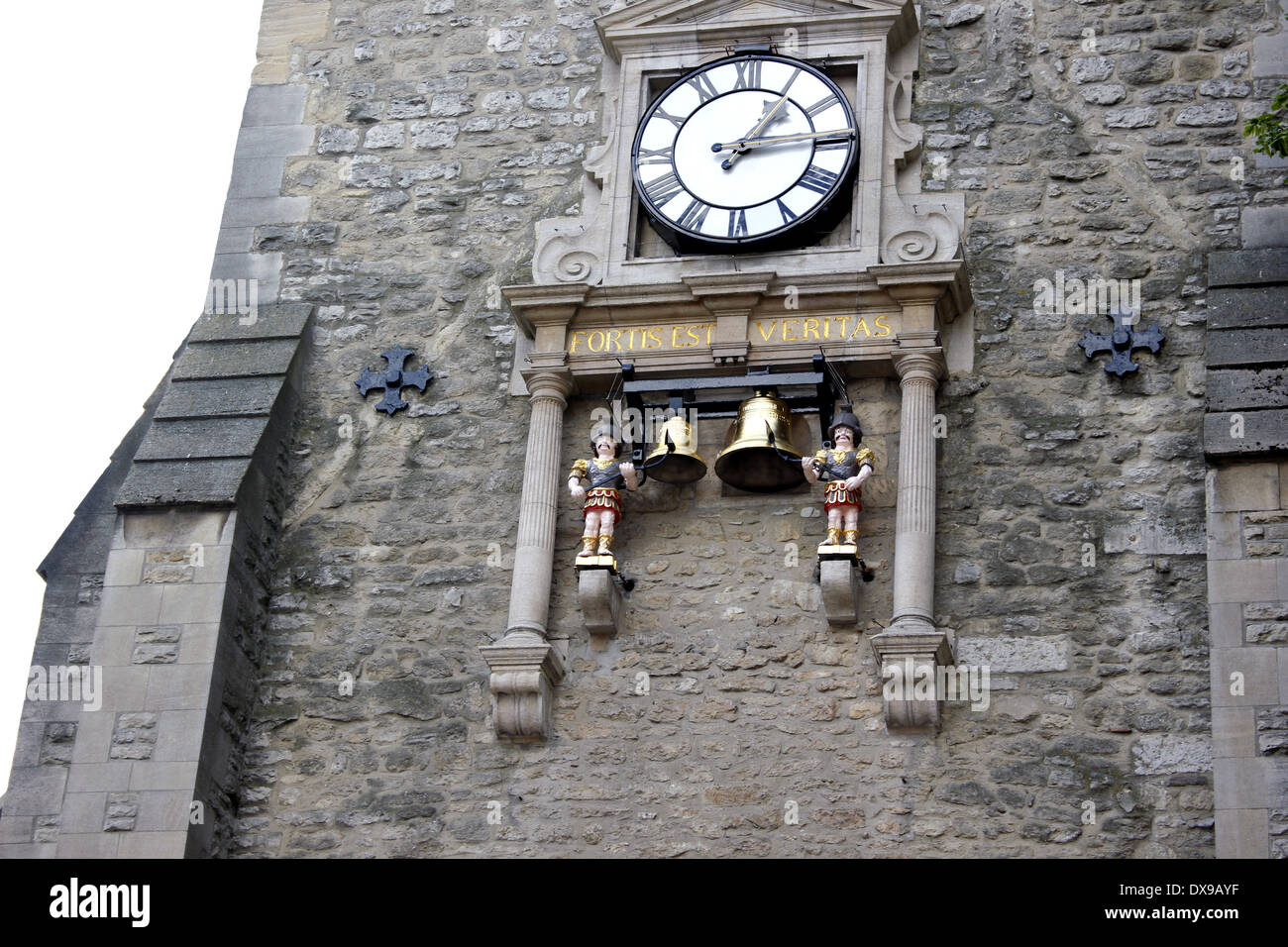 Oxford Carfax 12. CenturyTower Quartal Boys, Glocken und ihre einstigen Prunk - Wiederherstellung A Stadt Symbol Uhr Stockfoto
