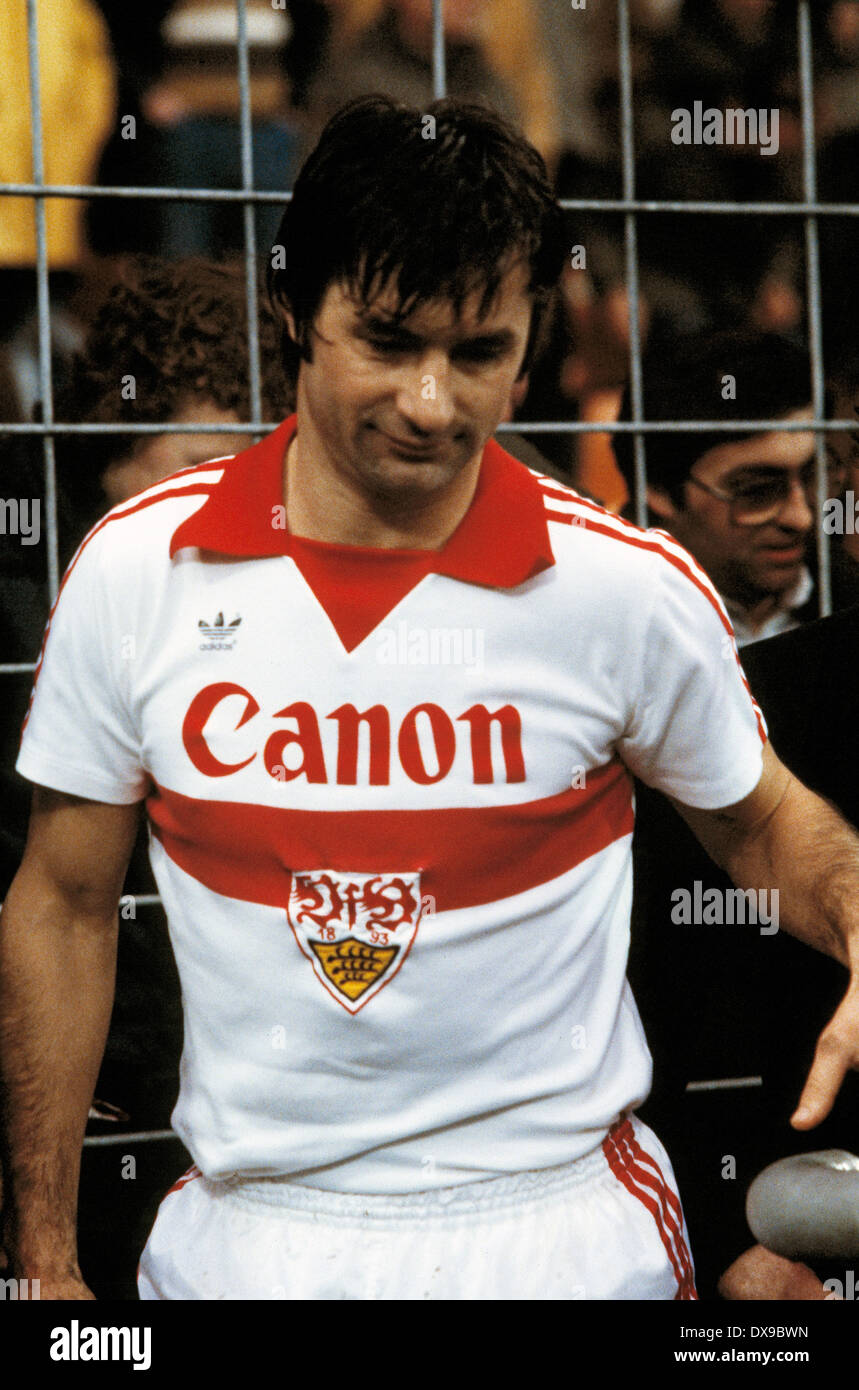 Fußball, Bundesliga, 1979/1980, Ruhrstadion, VfL Bochum vs. VfB Stuttgart 0:1-in der zweiten Hälfte, Dragan Holcer (Stuttgart) Stockfoto