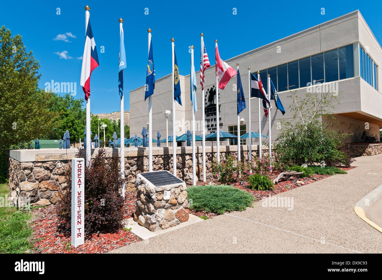 North Dakota, Medora, North Dakota Cowboy Hall of Fame Stockfoto